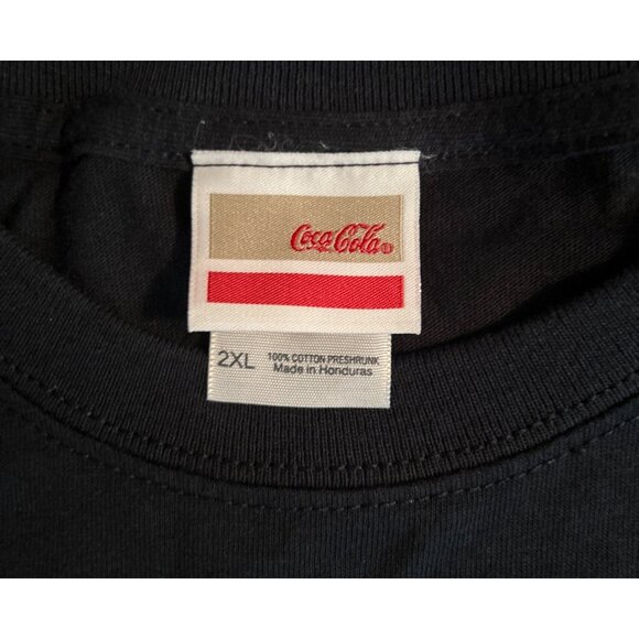 Coca-Cola Black "Best Pop Around" Graphic T-Shirt Size 2XL - Picture 3 of 4